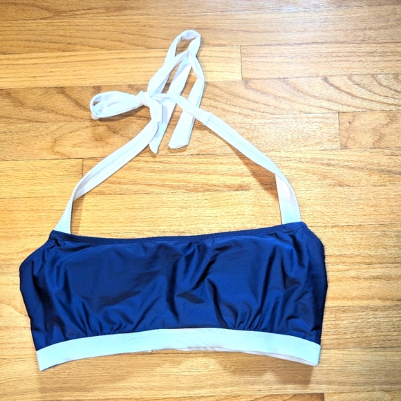 $4 Peyton & Parker Navy Bandeau Halter Bikini Swim Top XXL - Picture 1 of 4